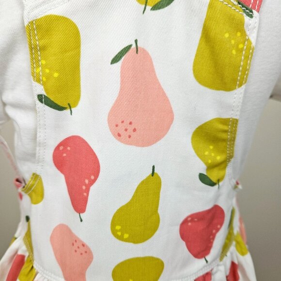 Girls Just One You By Carters Pear Print Dress & White T-Shirt Set 3T and 4T av - Picture 8 of 10